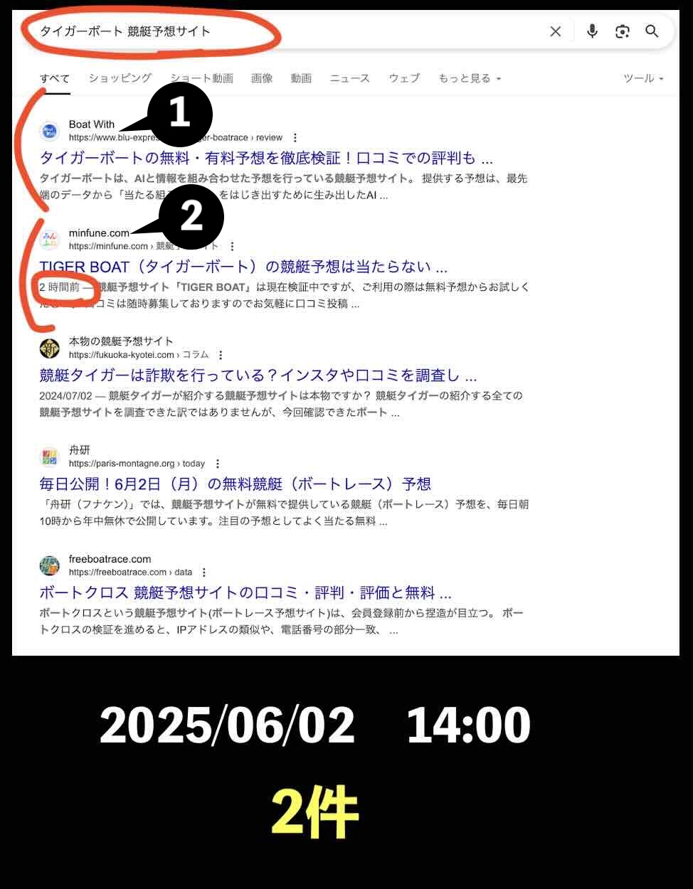 タイガーボートの情報検索結果